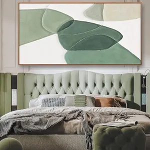 Modern  Wall Art Large Geometric Shapes With Wood