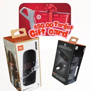 TARGET GIFT CARD AND PORTABLE SPEAKER