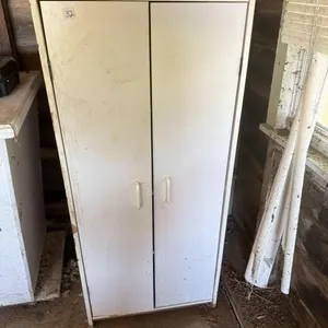 White storage cabinet 22 inch x 12 inch x 52 inch