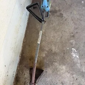 Weed eater has bent shaft
