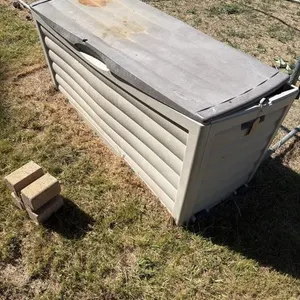 Plastic storage bin 57 inches long x 21 inches