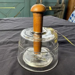 Large glass butter mold