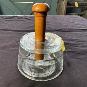 Large glass butter mold