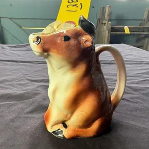 Cow syrup pitcher
