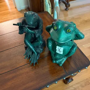 Pair of Decorative Frog Figurines