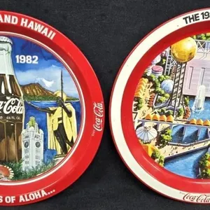 (2) 1982 Coca-Cola Trays