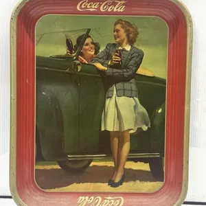 Original 1942 Coca-Cola Girls and Roadster Serving
