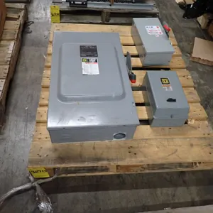Lot of (2) Electrical Safety Switches and Enclosure