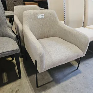 (2) Armchairs With Metal Legs