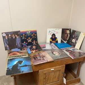 Country music albums from Ronnie Milsap, Kenny Rogers, Johnny Cash, the Statler, Brothers, and Eddy Arnold