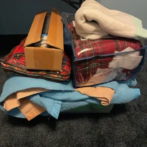 Assorted comforters and blankets