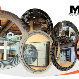 Artistic & Etched Designer Mirror