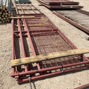 (3) 10' Prairie Gates with Red Mesh