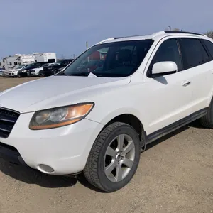 2009 Hyundai Santa Fe White SUV s/n: 5NMSH73E19H271955