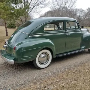 1941 Plymouth drivable, new gas tank, seats re-upholstered, paint is ok, 3 speed manual on the column w/flat head 6 cyl.  re-chromed bumpers, extra pa