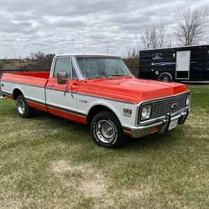 1972 C10 Chevy Cheyenne, original 350 small block 3 speed manual transmission, Classic Air A/C system, power steering, power disc brakes, dual exhaust