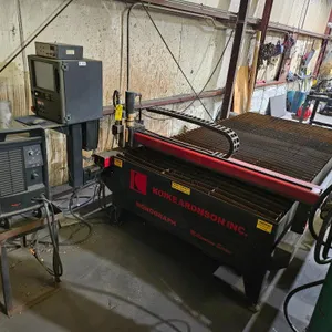 Koike Aronson Monograph Millenium Series Plasma Cutting Table, 5' x 10', w/ Hypertherm Powermax 1650 G3 Series Plasma Cutter          (Max Plate Size 