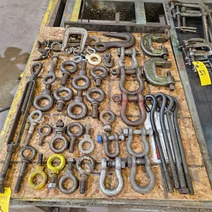 Asst Eye Bolts, Clamps, etc. (Lot)