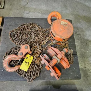 5-Ton Manual Chain Hoist w/ Trolley