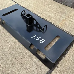 Heavy Duty Skidloader Receiver Hitch Plate
