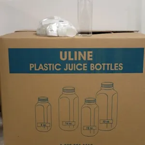 Uline Plastic Juice Bottles