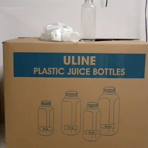 Uline Plastic Juice Bottles