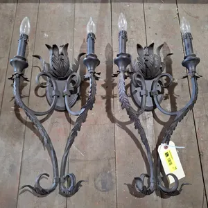 Pair of Wall Sconce Lights, 10"x21"