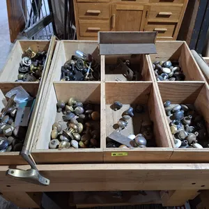 Contents of Section, Antique Doorknobs