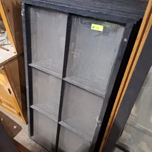 9 Metal Framed 6-Pane Windows, 54.5"x28.5"