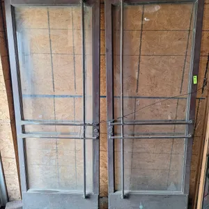 Pair of Metal/Glass Entry Doors, 31"x84"