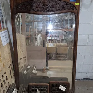 Vintage Decorative Wood Framed Mirror, 43"x68.5"