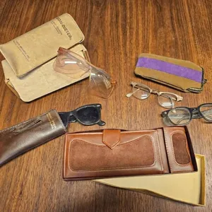 Eyeglasses and Sunglasses with Cases