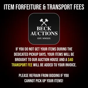 Item Forfeiture & Transport, Shipping, Delivery Fees & Conditions