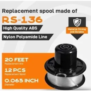 2 Black+Decker RS-136 Bump Feed Spools