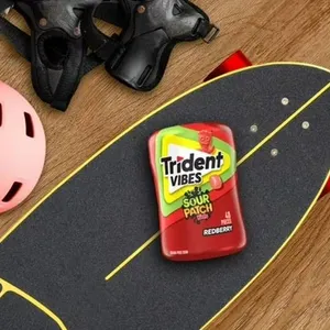 Trident Vibes Sour Patch Kids Gum Redberry 6-