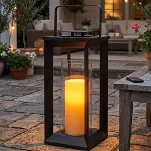 Indoor/Outdoor Pillar Candle Lantern