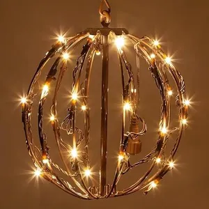 16-Inch Outdoor LED Light Ball with Timer