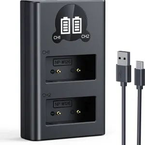 K&F Concept Camera Battery & Charger Set NP-W126