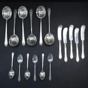 17-PIECE STERLING ENCHANTRESS CUTLERY SET 476g