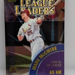 2000 Topps Ken Griffey Jr- Mark McGwire Insert