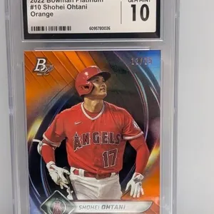 2022 Bowman Platinum Ohtani Orange /25 10 CSG 10