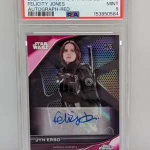 2023 Star Wars Topps Ch Felicity Jones Auto/5 PSA9