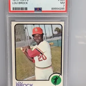 1973 Topps Lou Brock 320 PSA 7