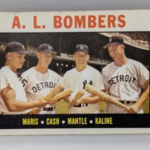 1964 Topps Mantle Maris & Kaline 331 Corners/Edges