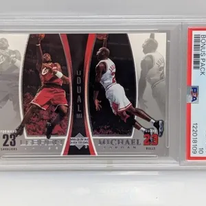 2005 Upper Deck MJ/LJ #LJMJ10 PSA Gem Mint 10