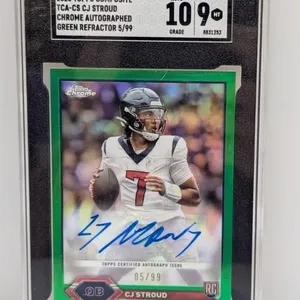 2025 Topps Comp Stroud Chrome Auto Green Ref 5/99