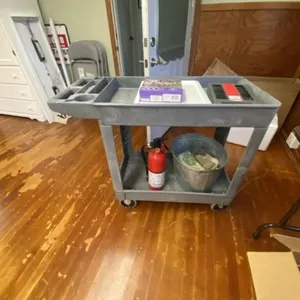 Rolling Rubbermaid Cart 18"x36"