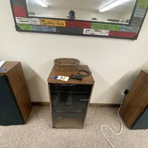 Pioneer Stereo System in Cabinet w/Speakers