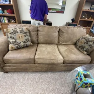 Microfiber Couch w/Hide Away Bed