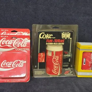 VTG Coca-Cola Radio. Can Puzzle & (2) Pkgs of